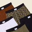 Lot 5 boxers noir homme