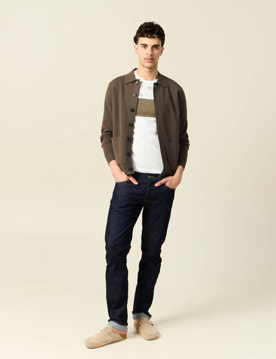 T-shirt manches courtes vert kaki homme