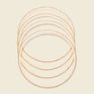 Lot 4 bracelets raphia ecru femme