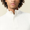 Pull manches longues ecru homme