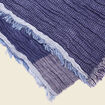 Foulard froissé bleu marine homme