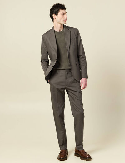 Pantalon chino vert fonc&eacute; homme