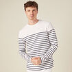 T-shirt manches longues ecru homme