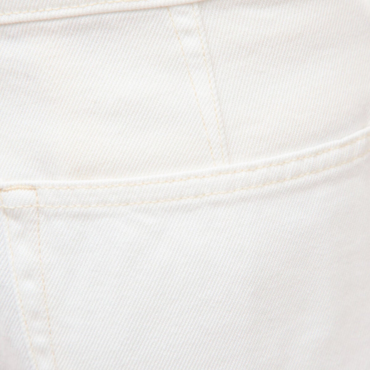 Jeans barrel taille haute 7/8&egrave;me denim blanc femme