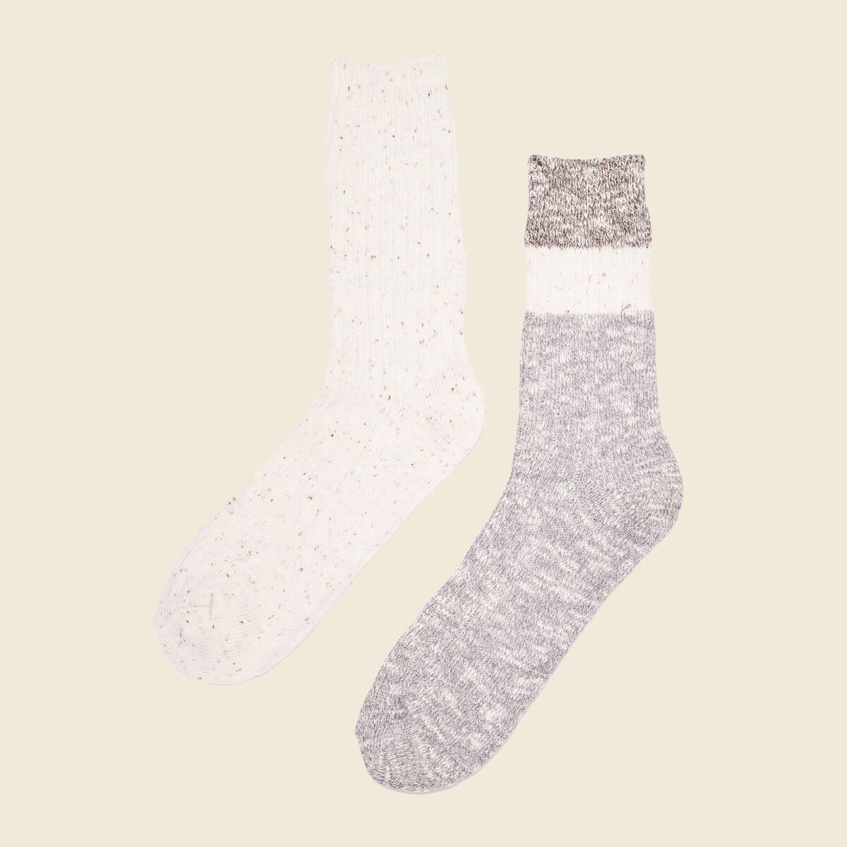 Lot 2 paires chaussettes gris homme