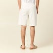 Bermuda droit &eacute;lastiqu&eacute; ecru homme