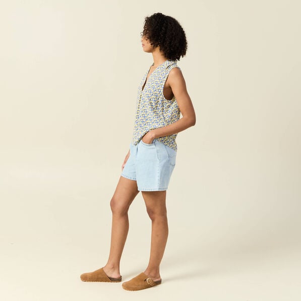blouse sans manches bleu femme Blouse sans manches bleu femme