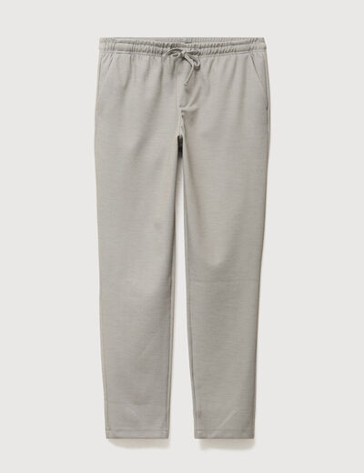 Pantalon chino jogger vert kaki homme