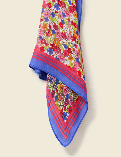 Foulard &agrave; motifs multicolore femme