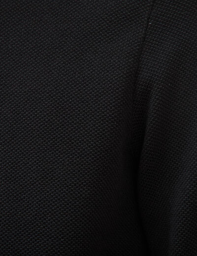 Pull col rond manches longues noir homme