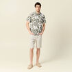 Chemise manches courtes vert kaki homme