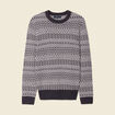 Pull manches longues ecru homme