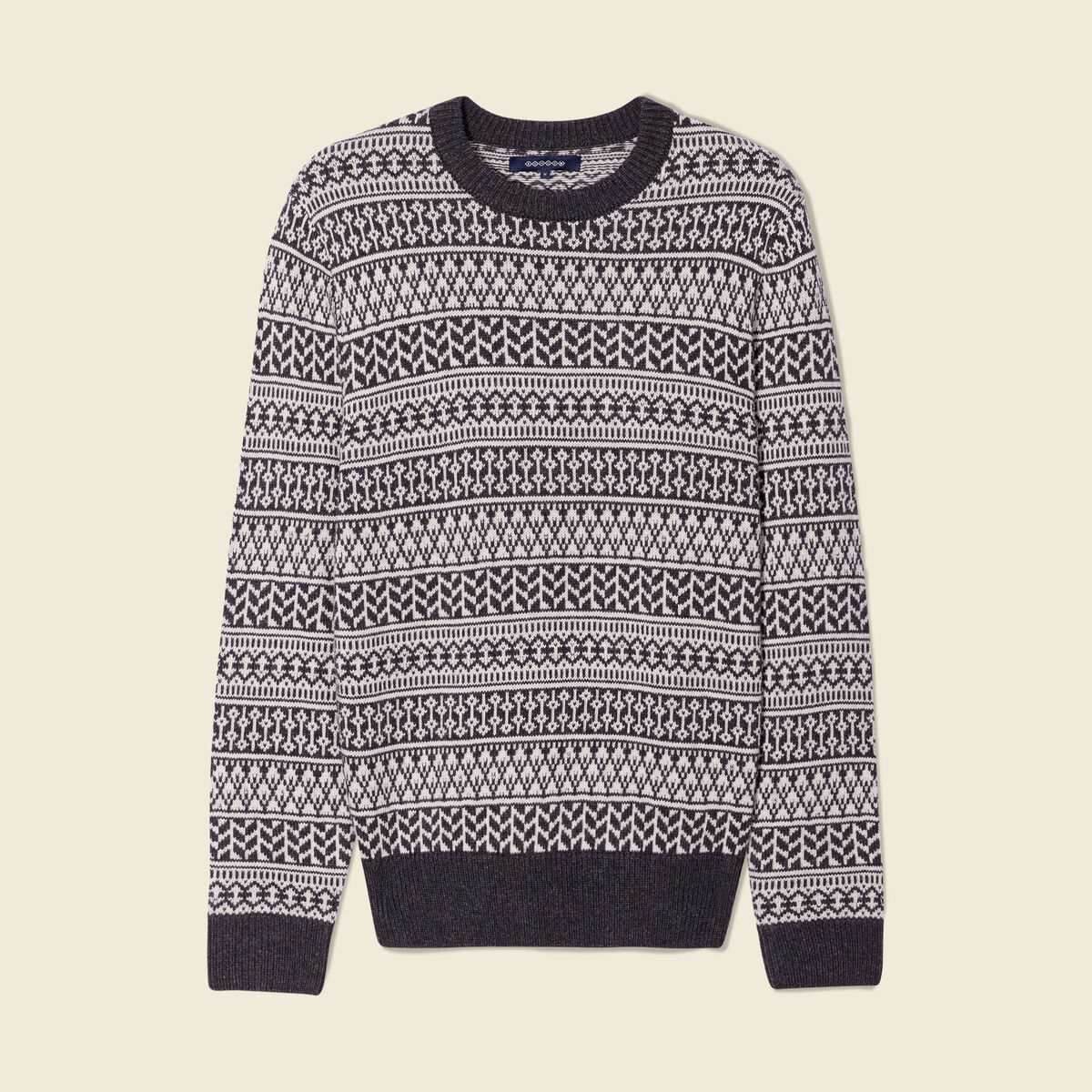 Pull manches longues ecru homme