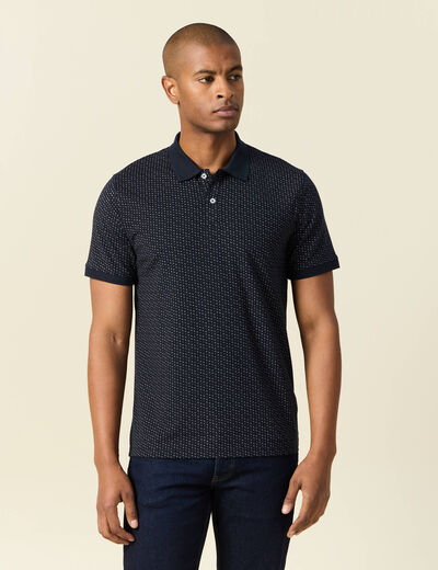 Polo éco-responsable noir homme