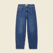 Jeans barrel taille haute denim stone femme