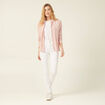 Jeans slim taille haute denim blanc femme