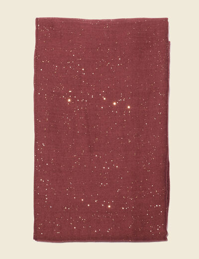 Foulard bordeaux femme