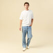 T-shirt en coton ecru homme