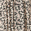 Robe évasée manches 3/4 noir femme