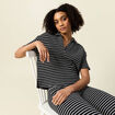 Polo manches courtes noir femme