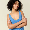 Débardeur sans manches bleu femme