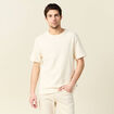T-shirt manches courtes ecru homme