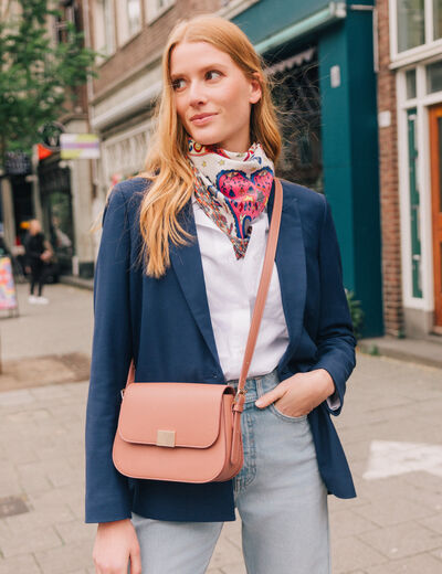Blazer éco-responsable bleu marine femme