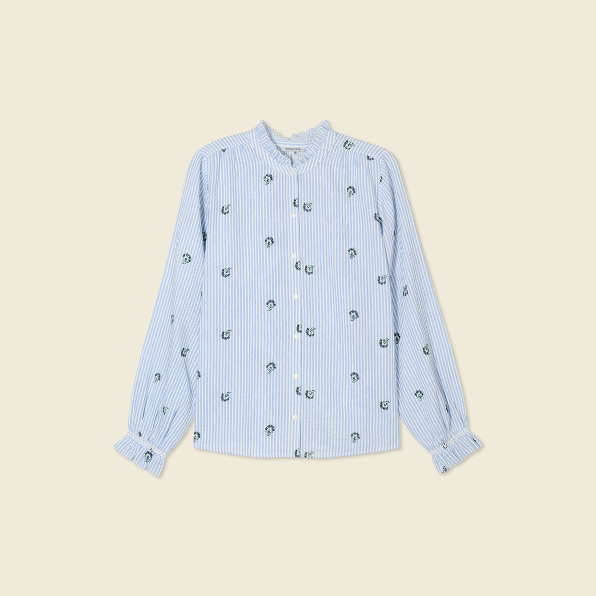 Chemise manches longues blanc femme