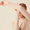 T-shirt manches longues beige femme