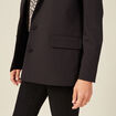 Veste esprit blazer cintrée noir femme