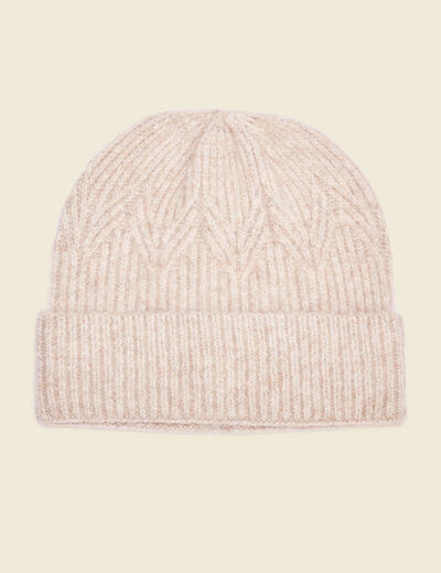 Bonnet beige femme