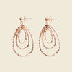 Boucles d'oreilles pendantes couleur or femme