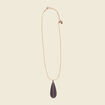 Collier avec pendentif noir femme