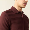 Polo manches courtes bordeaux homme