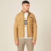 Blouson droit &agrave; col montant camel homme