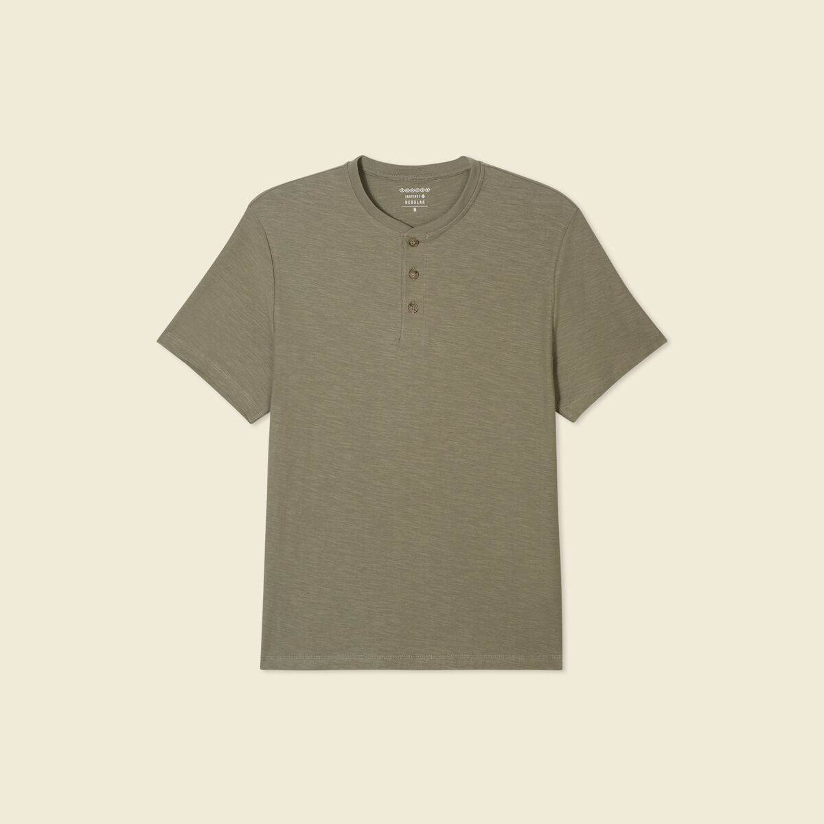 T-shirt manches courtes vert kaki homme