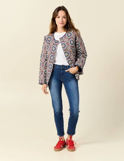 Jeans Vanessa - slim taille basse 7/8ème denim stone femme