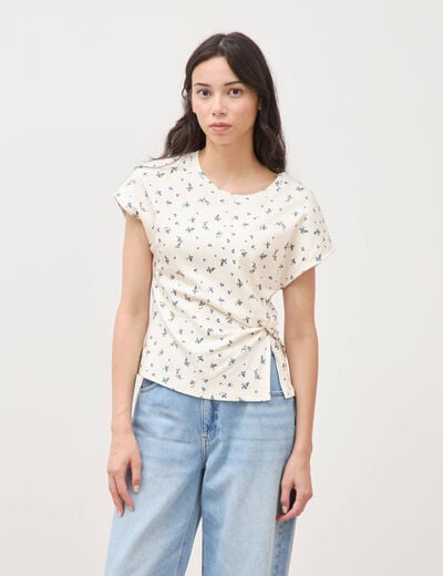 T-shirt en coton blanc femme