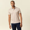 Polo manches courtes taupe homme