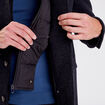 Pardessus droit boutonné gris foncé homme
