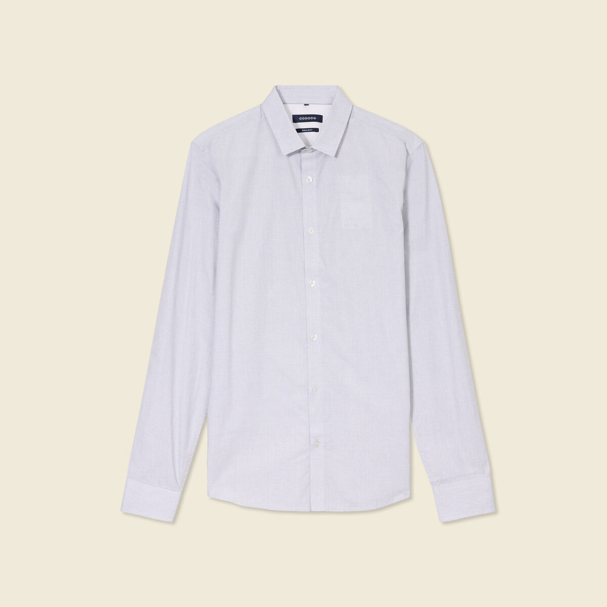 Chemise manches longues blanc homme