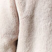 Manteau droit court col classique beige femme