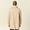 Trench mi-long col montant gris homme