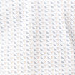 Polo cintr&eacute; en coton manches courtes blanc homme