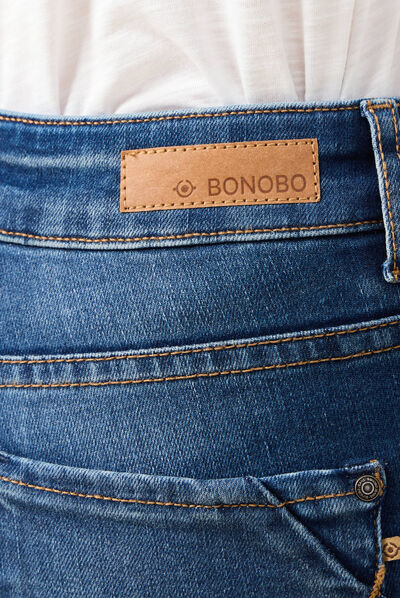 Jeans Vanessa - slim taille basse 7/8ème denim stone femme