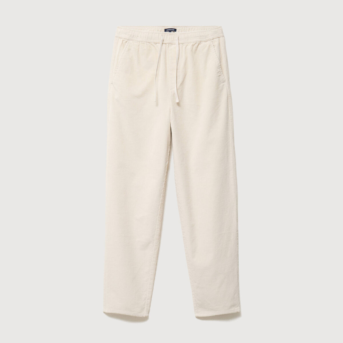 Pantalon large en velours ecru homme