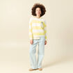Pull col rond Atelier Beguin x Bonobo jaune femme