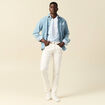 Jeans straight homme used L34 denim blanc homme