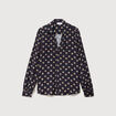 Blouse manches longues bleu marine femme