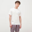 T-shirt en coton ecru homme